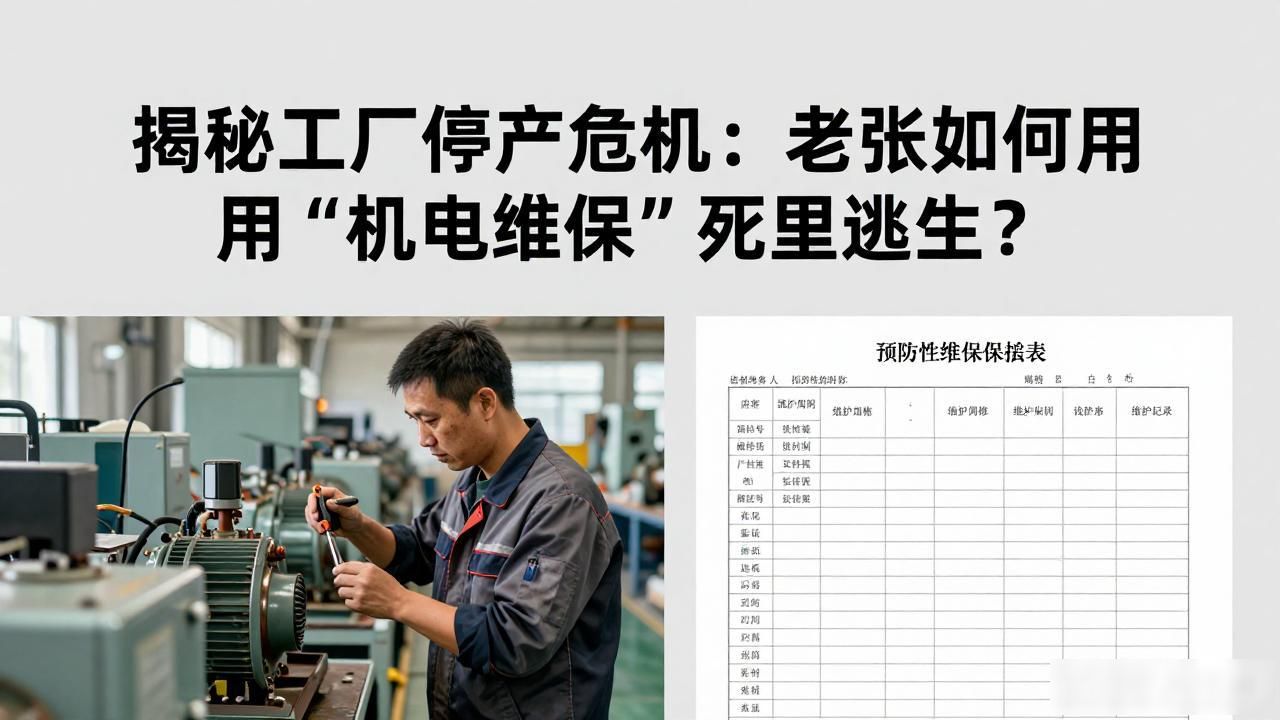 揭秘工厂停产危机：老张如何用“机电维保”死里逃生？